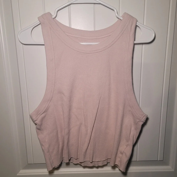 Aerie cropped tank top size XL 100% cotton - Picture 1 of 5